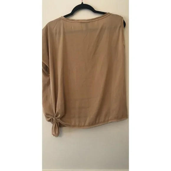 BCBGMaxAzria Short Sleeve Blouse in Tan Size XS - Picture 5 of 9